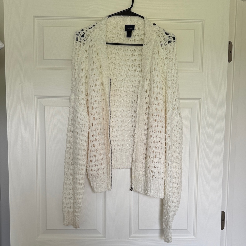Daytrip Women's Ivory Knit Cardigan